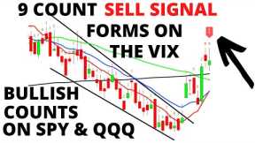 Stock Market CRASH: The NASDAQ  Gets 9 Count Buy Signal -VIX Gets A 9 Count Sell Signal SPX Tomorrow