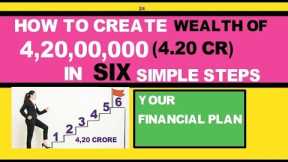 how to create wealth of 4.42 crore financial planning for beginners in 6 easy steps with less salary