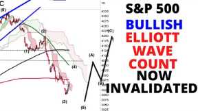 Stock Market CRASH: S&P 500 Bullish Elliott Wave Count Now Invalidated (SPX QQQ IWM Investing)