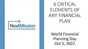 6 Critical Elements of any Financial Plan