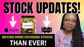 Stock Updates | Stocks We Are Buying This Week | Buying MORE Dividend Stocks | How to BUY Stocks