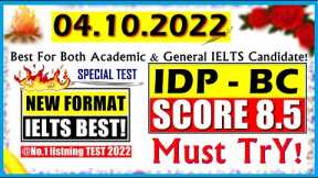 IELTS LISTENING PRACTICE TEST 2022 WITH ANSWERS | 04.10.2022