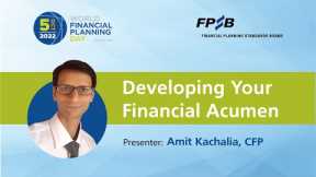 Developing Your Financial Acumen on World Financial Planning Day 2022
