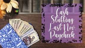 💵 CASH STUFFING LAST PAYCHECK OF NOV. |Sinking Funds & Cash Envelopes