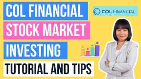 COL Financial Philippine Stock Market Investing Tutorial and Tips for Beginners (Tagalog)