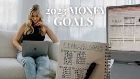 MY 2023 FINANCIAL GOALS & how I'm going to achieve them