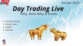 Intraday Live Trading : Nifty & Bank Nifty | Stock Market : 3rd January 2023