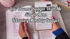 LOW INCOME BUDGET WITH ME|2023 Starting A Budget|Single Mom Budget|Budgeting Single Mom|Low Income