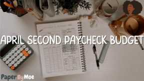 April Second Paycheck Budget | Financial Freedom | BiWeekly Paycheck | Budget With Me