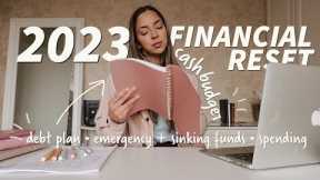 2023 FINANCIAL RESET | debt payoff plan 💸 budgeting sinking funds, emergency savings & more...