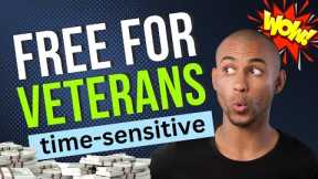 Time Sensitive! Free Access for Veterans - ACT NOW! Veterans Plan Become Financially Secure