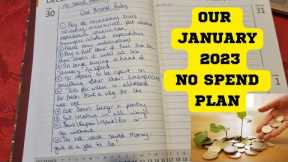 OUR NO SPEND PLAN FOR JANUARY 2023 frugal living smart money saving money cost of living