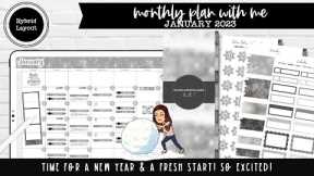 Time for a New Year & a Fresh Start! 🥳 | Monthly Digital Plan With Me | January 2023 |