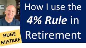 HUGE MISTAKE: Using only a SAFE withdrawal strategy (4% rule) to determine retirement readiness.