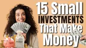 15 Small Investments that Make Money