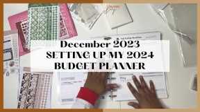 SETTING UP MY 2024 BUDGET PLANNER | CASH ENVELOPE METHOD | THE BUDGET MOM WORKBOOK