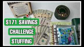 $171 Savings Challenge Stuffing💰/More Challenges Completed🎉/Single Mama/Ep. 386