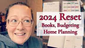 RESET FOR 2024 || FINANCIAL PLANNING, HOME PLANNER, BOOK JOURNAL || HOMESCHOOL MOM