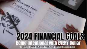 MY 2024 FINANCIAL GOALS & PLAN | Income, Debt ,Saving , budget and Spending