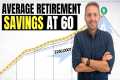 Average Retirement Savings by Age 60. 