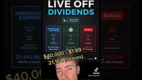 Living Off Dividends - $40,000 per year!! #dividendinvesting