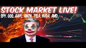 STOCK MARKET LIVE! SPY QQQ. BOUNCE? CRASH?