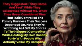 When My Family Said I Was Too Old For Christmas Dinner—I Donated Their Inheritance To Their Rivals