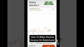 How To Make Passive Income On Robinhood Selling Options