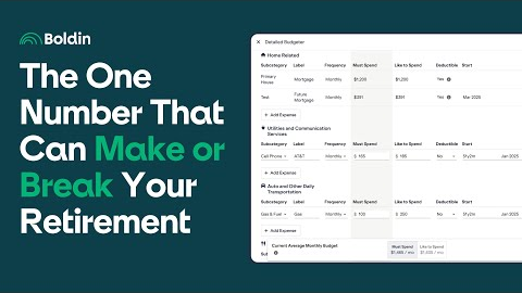 The One Number That Can Make or Break Your Retirement | Spending Plan in Boldin