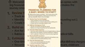 Financial Planning for a Baby: Where to Start?