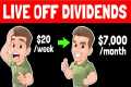 How To Live Off Dividends -