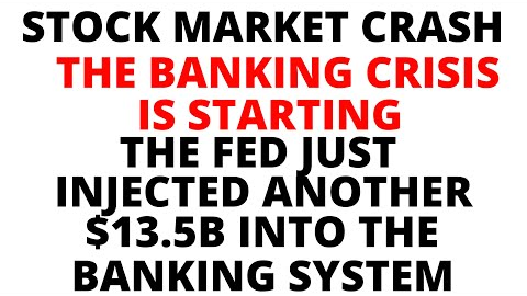 Get Ready! The Banking Crisis is Starting - Stock Market CRASH Coming