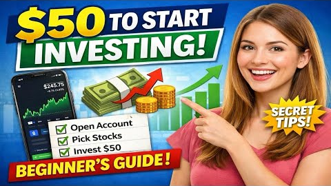 Start Investing With Just $50 😱 Beginner Stock Market Guide (Avoid These Mistakes!)