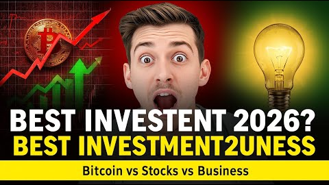 Best Investments for 2026: Bitcoin, Stocks, or Start a Business? (Beginner Guide)