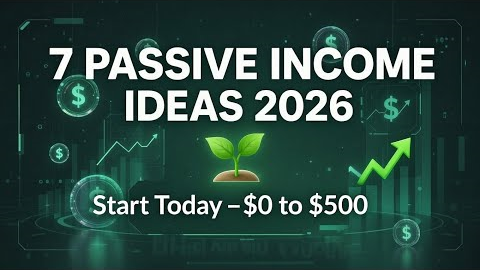7 Passive Income Ideas You Can Start with $0–$500 In 2026