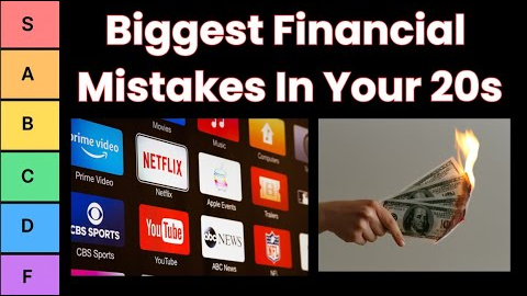 Biggest Financial Mistakes in Your 20s (Tier List)
