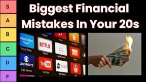 Biggest Financial Mistakes in Your 20s (Tier List)
