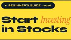 Start Investing in Stocks in 2026 (Beginner’s Guide) 🚀