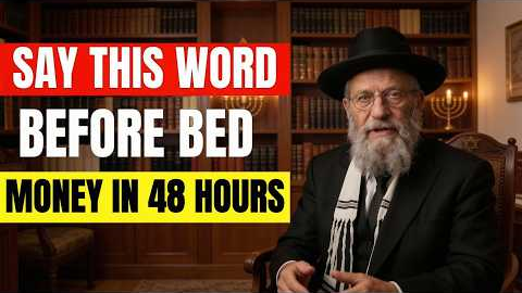 Say This Hebrew Word Before Bed: Millionaire Rabbi's Secret (Money Flows In 48 Hours)