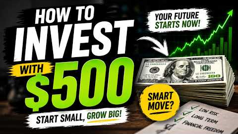 How to Invest with $500 (Beginner’s Guide 2026) 💸 | Turn $500 into Passive Income#investment #money