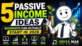 5 Passive Income Ideas Beginners Can Actually Start in 2026 #finance #sidehustle #usafinance